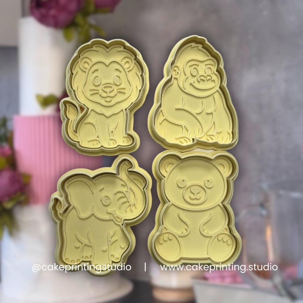 Zoo Animal Cookie Cutter & Embosser