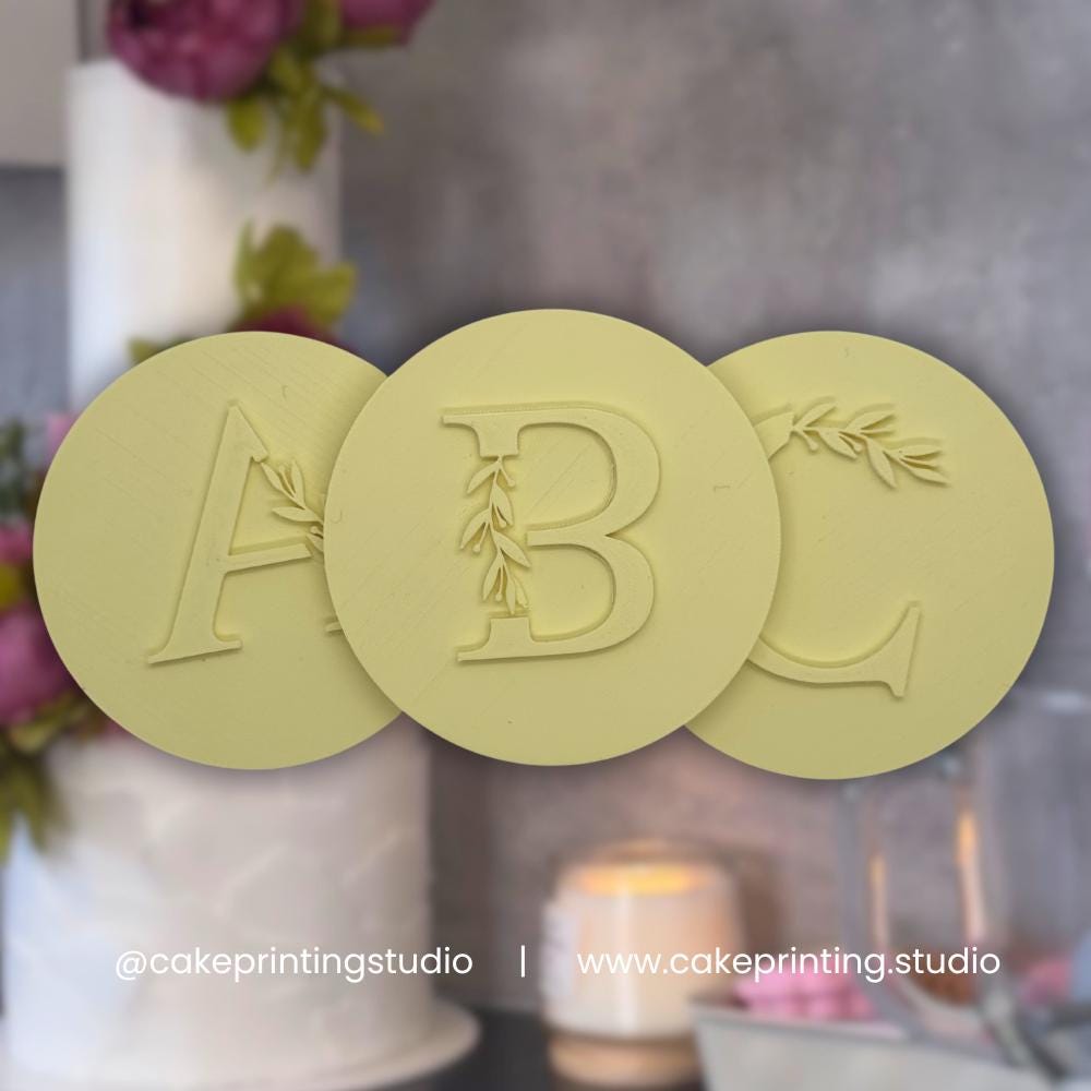 123 ABC Custom Letter Icing Stamp/Embosser