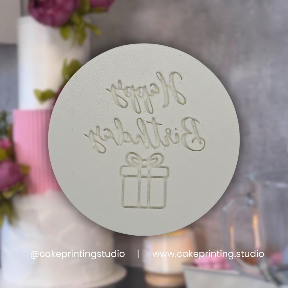 Happy Birthday Gift Stamp