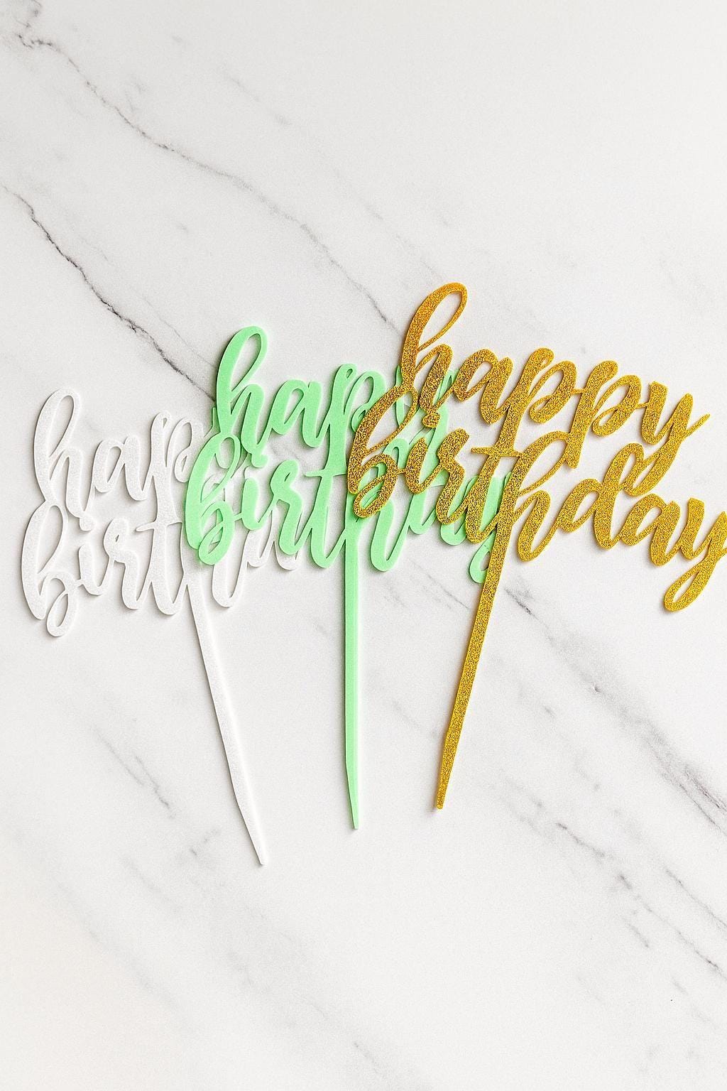 Happy Birthday Cake Topper
