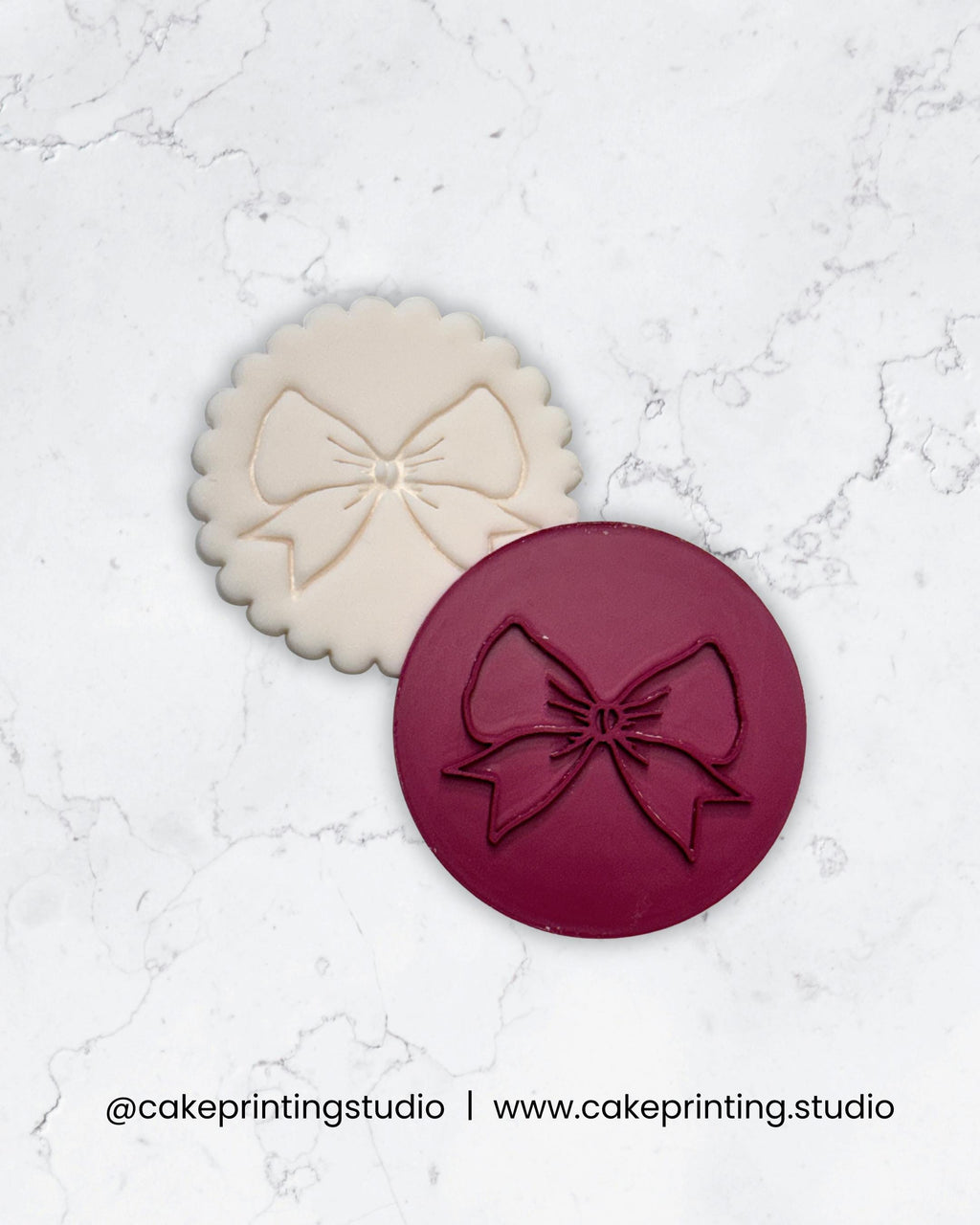 Simple Bow Icing Stamp Cookie Stamp