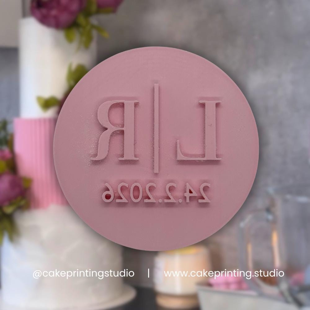 Custom 2 Letter Wedding Anniversary Stamp
