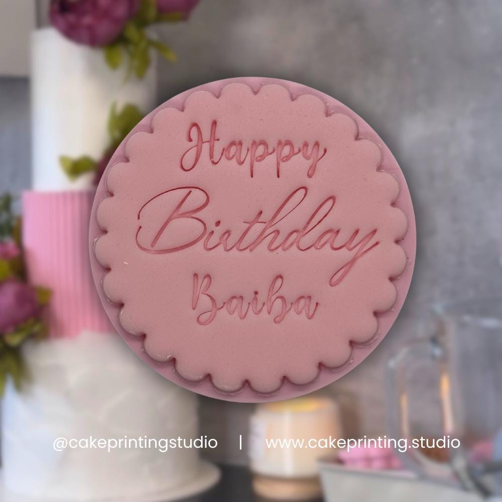Custom Happy Birthday Name Stamp