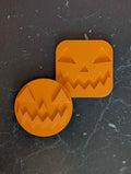 Angry Pumpkin Face Embosser & Stamp