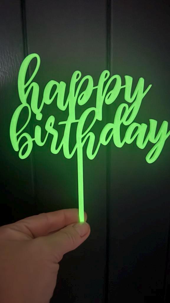 Happy Birthday Cake Topper