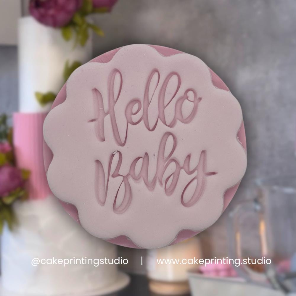 Hello Baby Icing Stamp