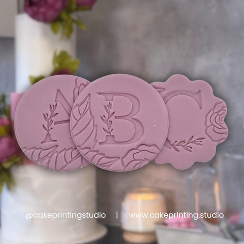 123 ABC Custom Letter Icing Stamp/Embosser
