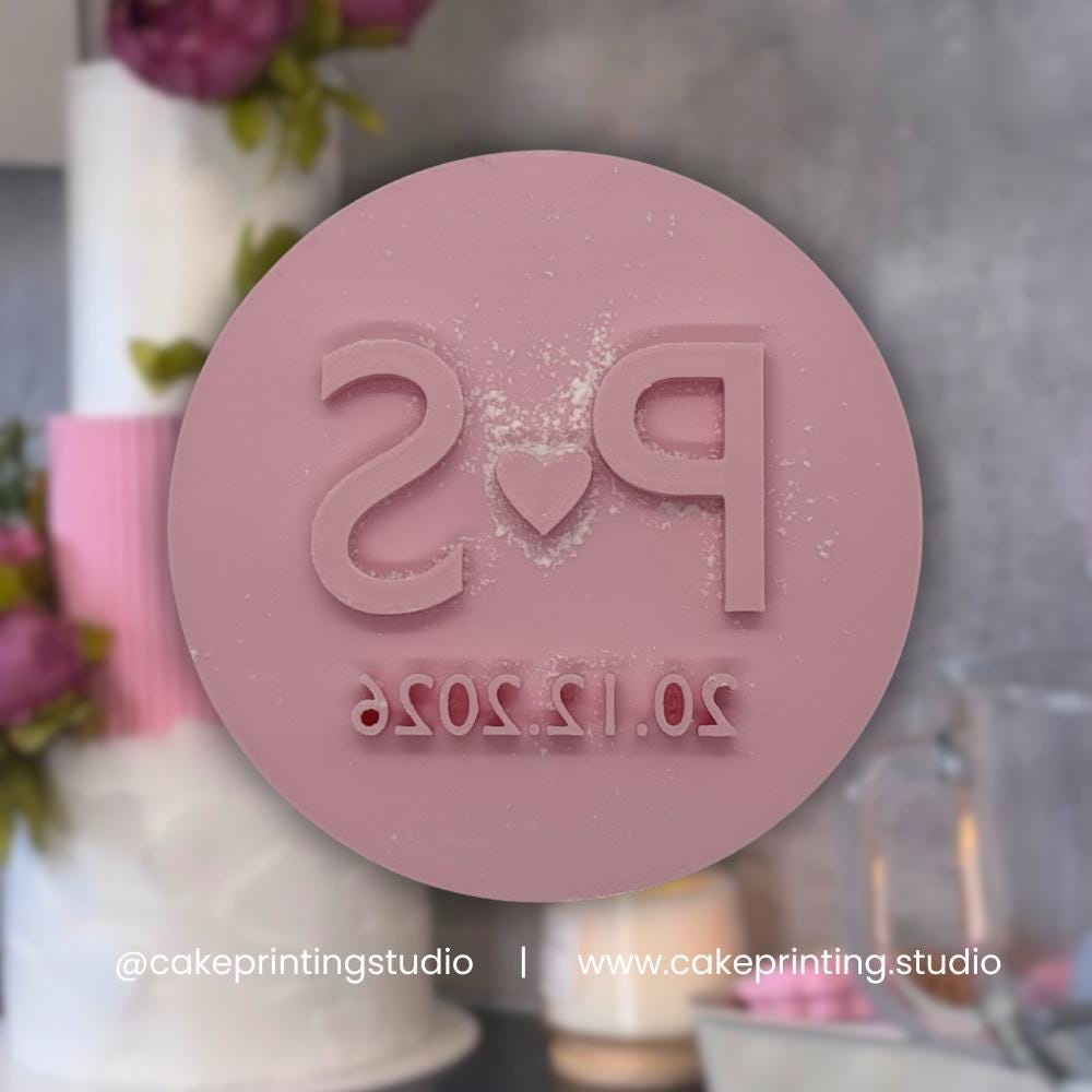 Custom Letter Heart Wedding Anniversary Stamp