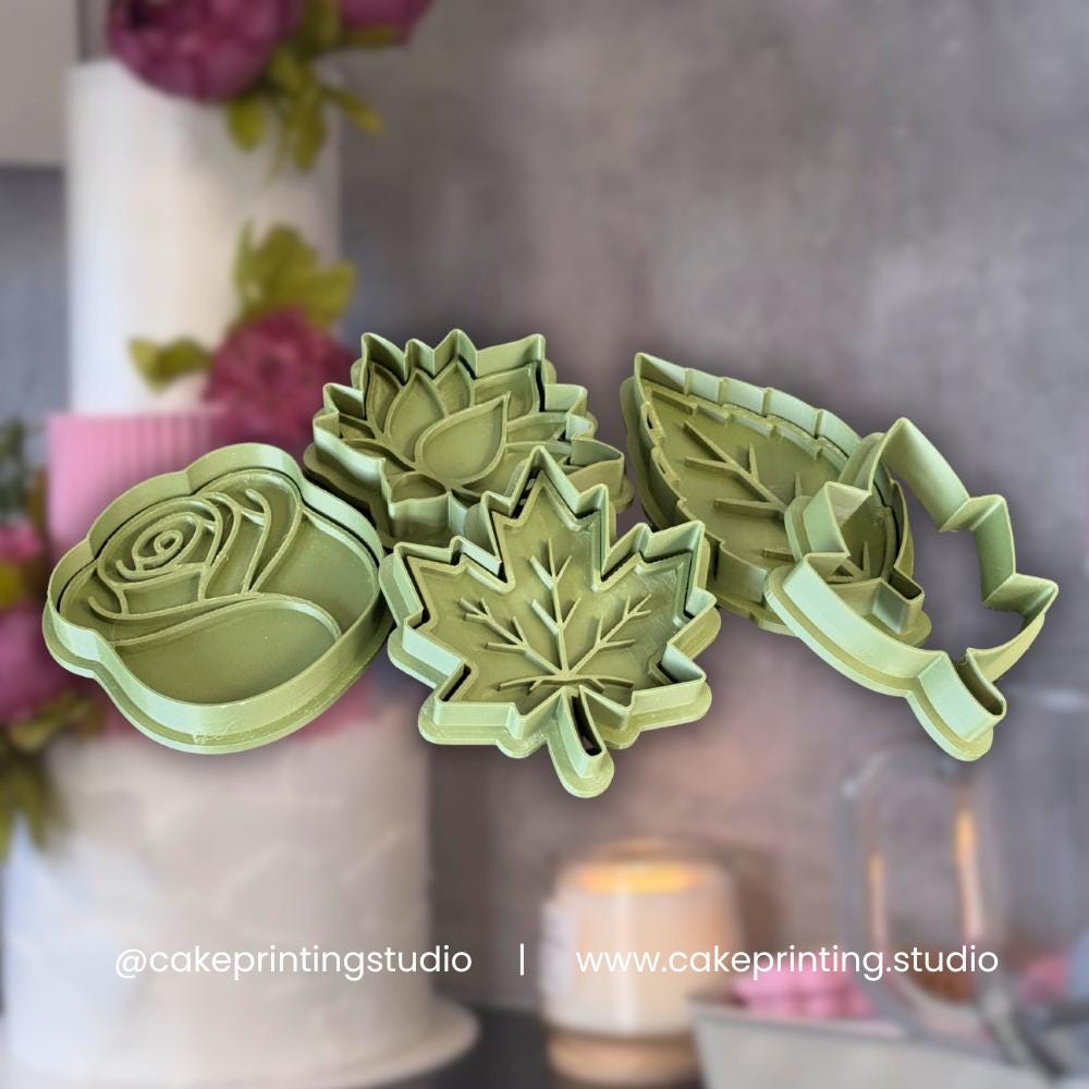Nature Leaf Collection Cookie Cutter & Embosser