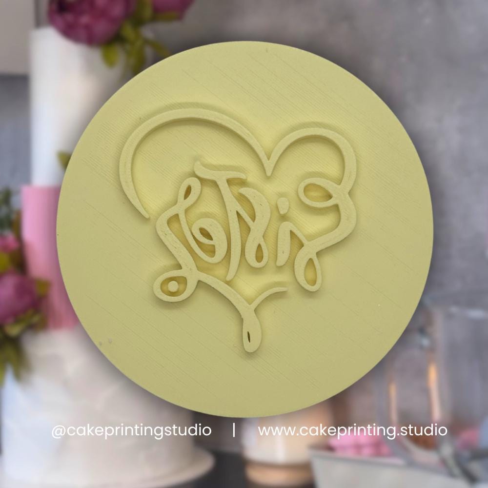 Sister Heart Icing Stamp