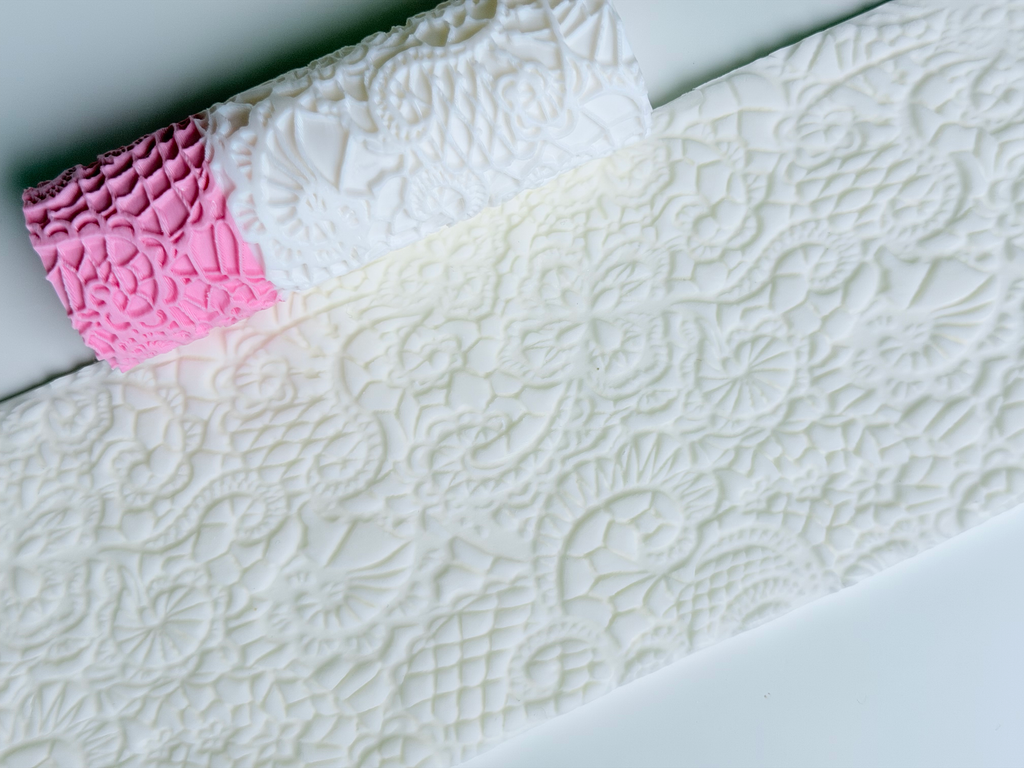 Textured 4" Victorian Lace Rolling Pin