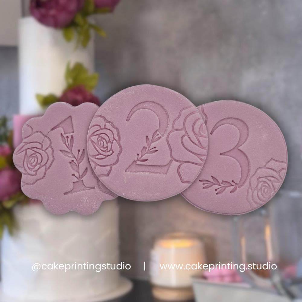 123 ABC Custom Letter Icing Stamp/Embosser