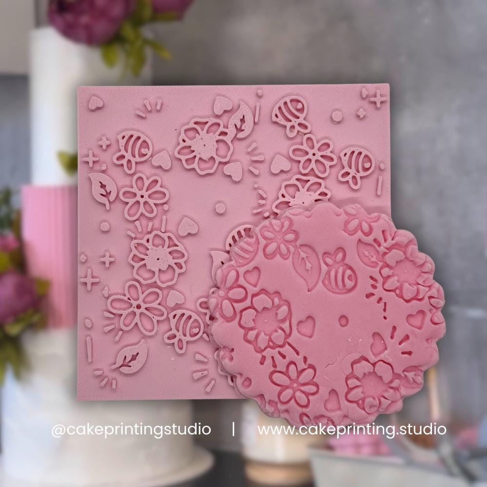 Summer Bees Icing Stamp