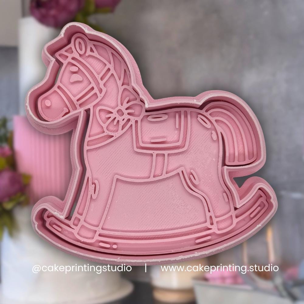Rocking Horse Cookie Cutter & Embosser