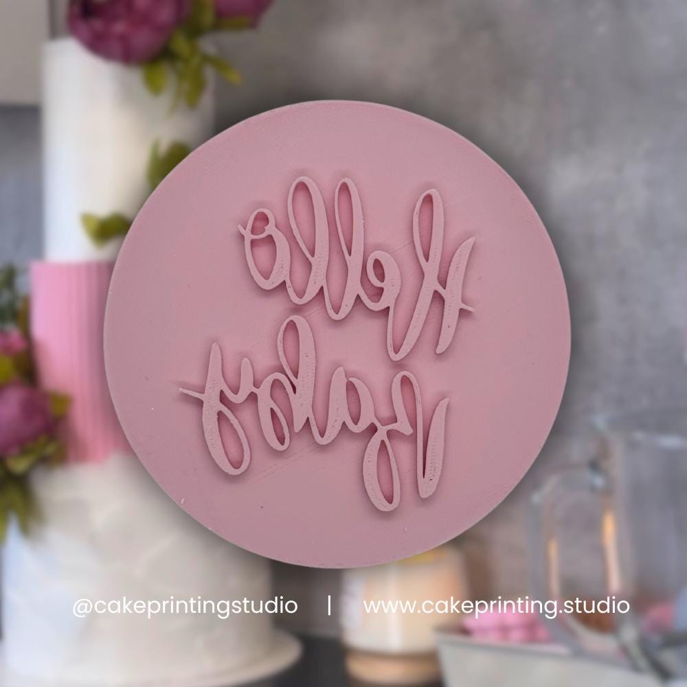Hello Baby Icing Stamp
