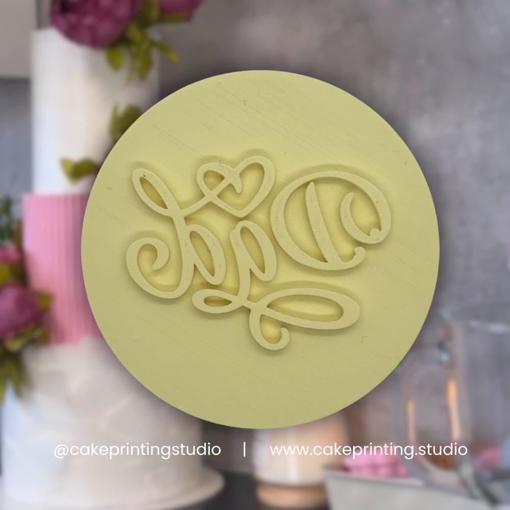 Dad Heart Icing Stamp