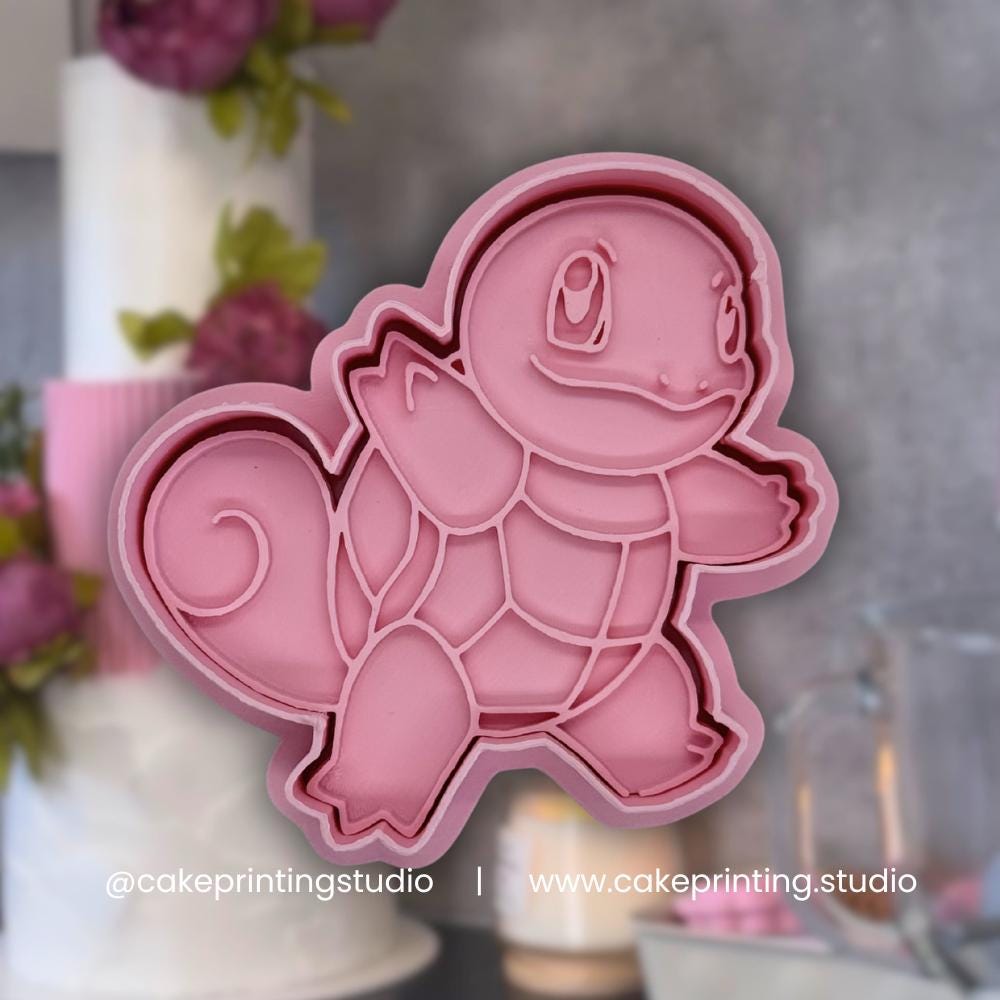 Gen 1 Pokemon Starters Cookie Cutter & Embosser