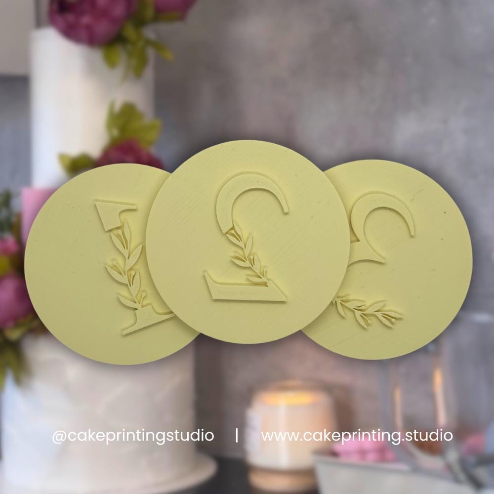 123 ABC Custom Letter Icing Stamp/Embosser